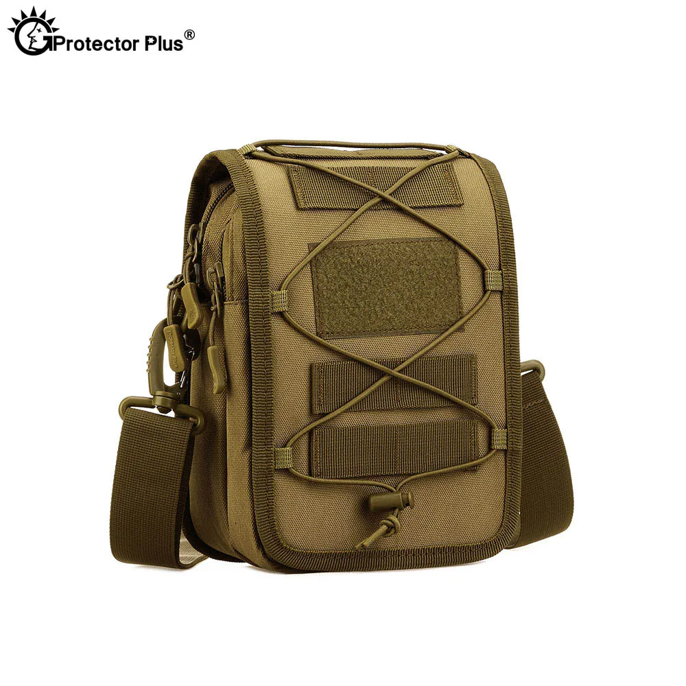 Защитная тактическая сумка военная мессенджер Molle на одно плечо нейлоновая для