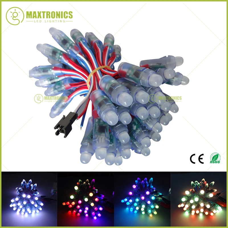 50 шт./Лот 12 мм WS2811 2811 IC RGB светодиодный модуль Водонепроницаемая DC12V цифровая