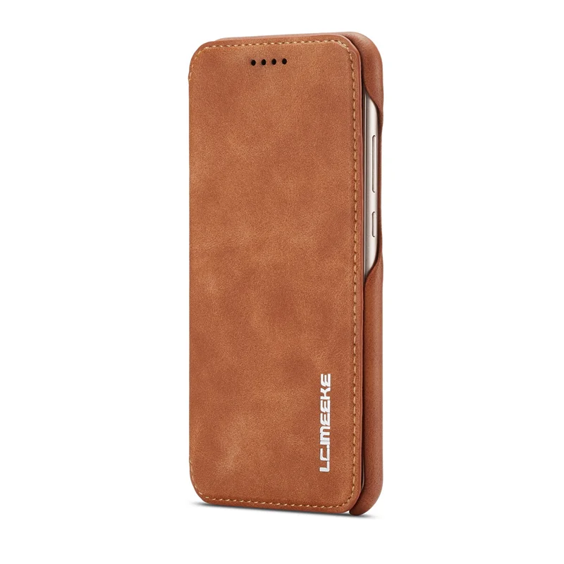 Brown Кожаный чехол для huawei P30 P20 P 20 Lite Pro, откидная подставка для телефона, Fundas чехол Caso, кошелек для карт, задняя крышка, чехол на магнитной кнопке s - Цвет: Brown