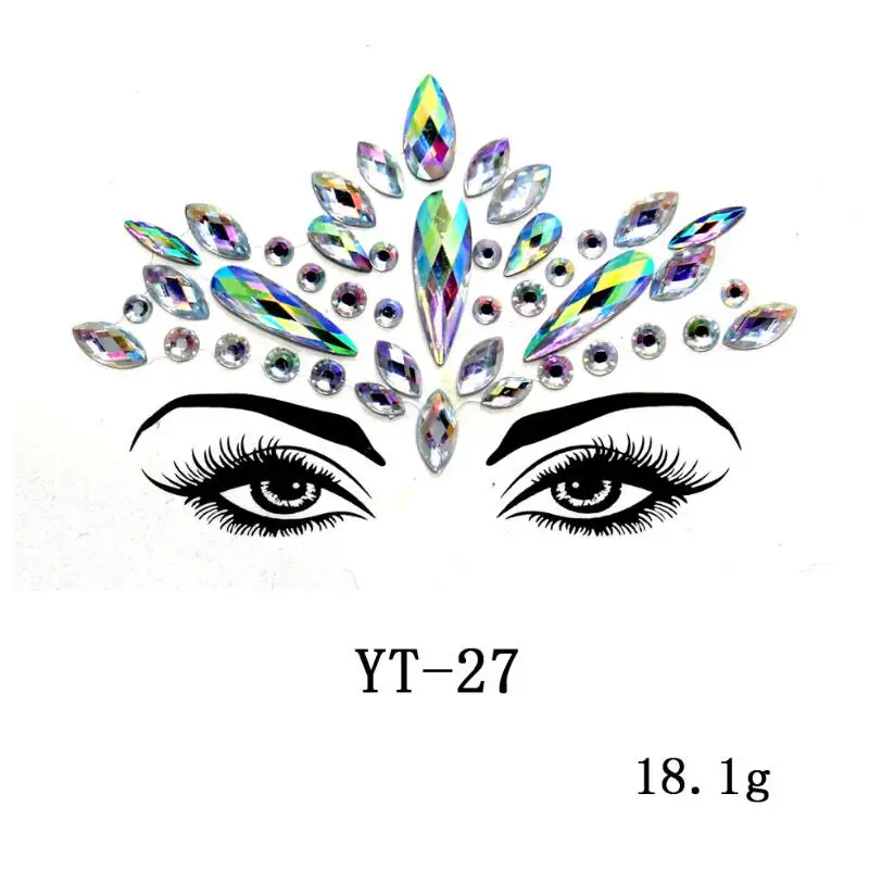 Украшения для тела, глаза, грудь, блестки для лица, украшения для тату, праздничные, вечерние, акриловые, самоклеющиеся, для лица, ювелирные изделия, драгоценные камни, красота, макияж, стикер s
