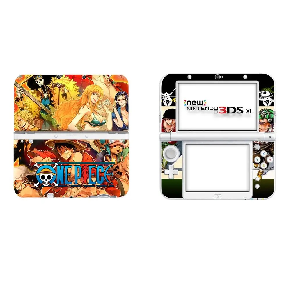 Один Кусок Луффи виниловый чехол наклейка КОЖА стикер для новых 3DS XL скины s LL