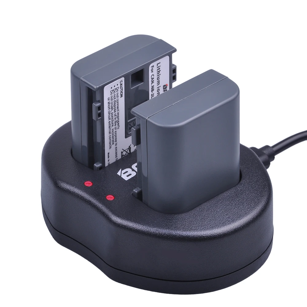 Аккумулятор Batmax для камеры NB 2L NB2L с двумя зарядными USB портами Canon EOS 400D S80 S70 S50 S60 350D