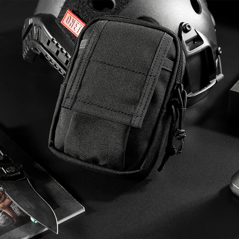 OneTigris Man's Waist Packs Outdoor Sports Running Bag MOLLE Tactical Mini EDC Utility Pouch Fits 5.5