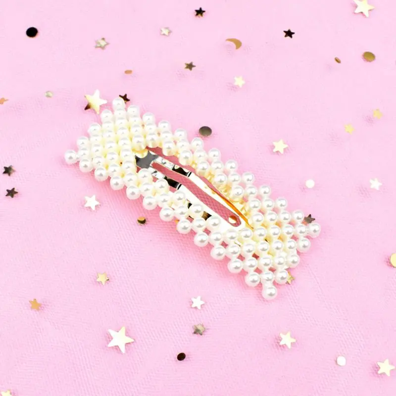 Заколки для волос 4 шт./компл. новые женские заколки с милыми маленькими бусинами