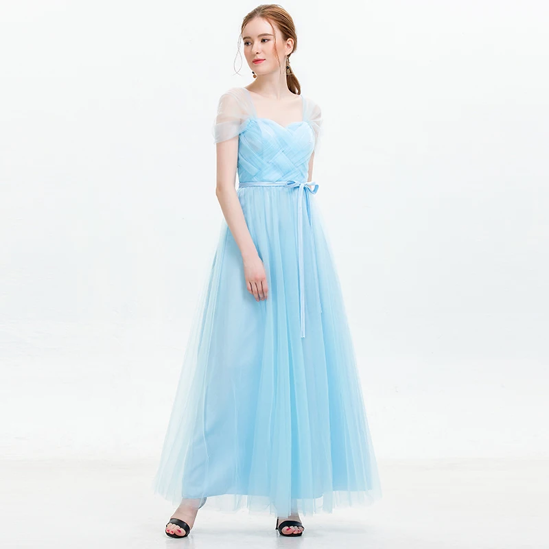 Платье макси платья подружки невесты новинка 2019 стильные женские для свадьбы