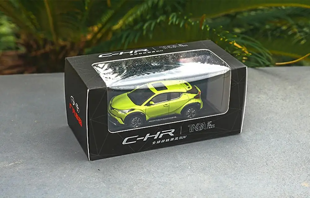 1/43 Toyota ЧР C-HR желтый литья под давлением модель автомобиля коллекция игрушек |