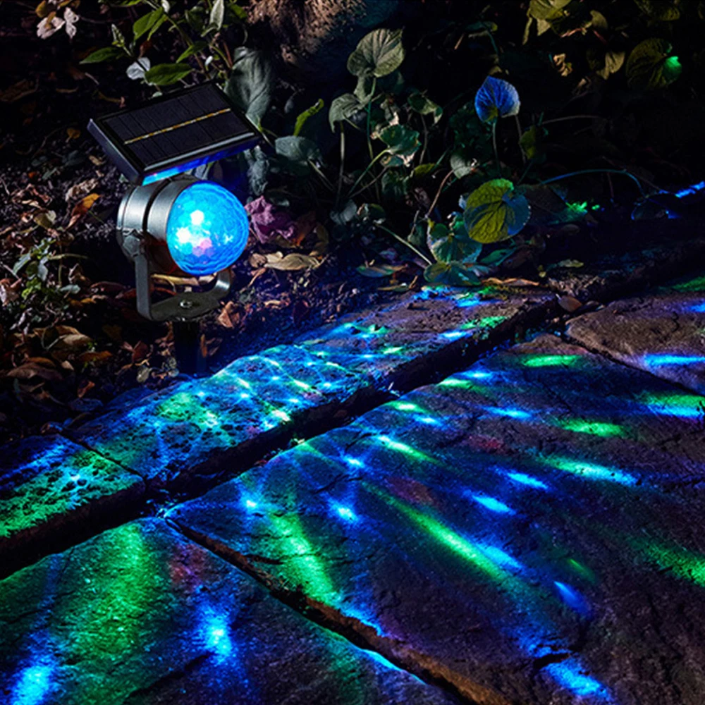 Светодиодный прожектор на солнечной энергии RGB Хрустальный волшебный шар