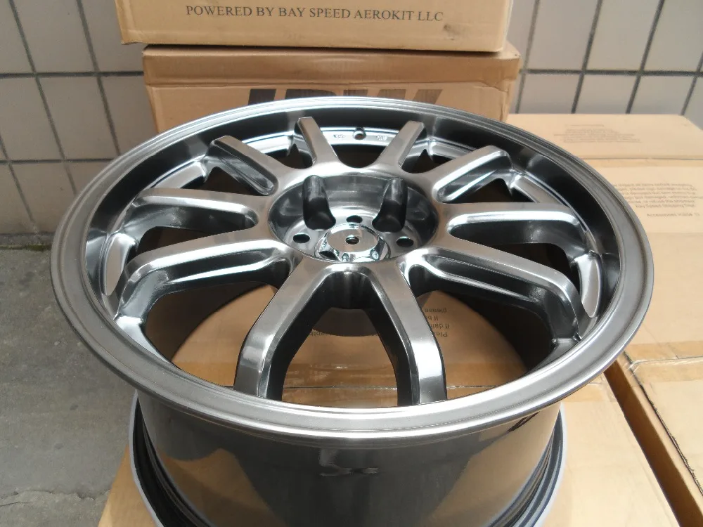 Крупноузловая сборка 17 колесные диски HYPER черный подходит для Nissan Skyline Хонды