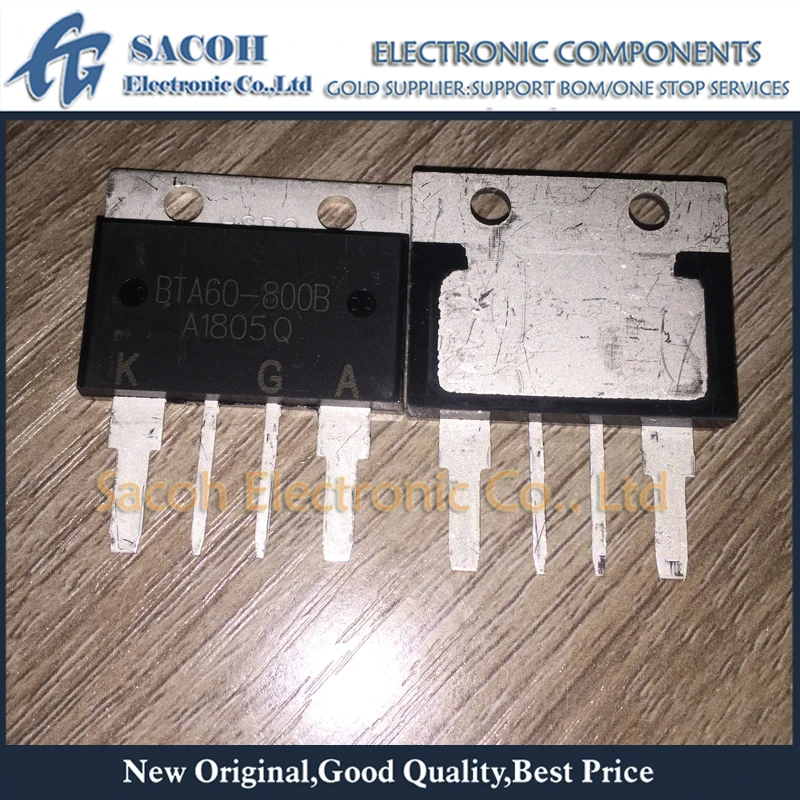 

New Original 2PCS/Lot BTA60-800B BTA60-800 or BTA60-1000B or BTA60-1200B or BTA60-1600B TOP4 80A 800V Traics module
