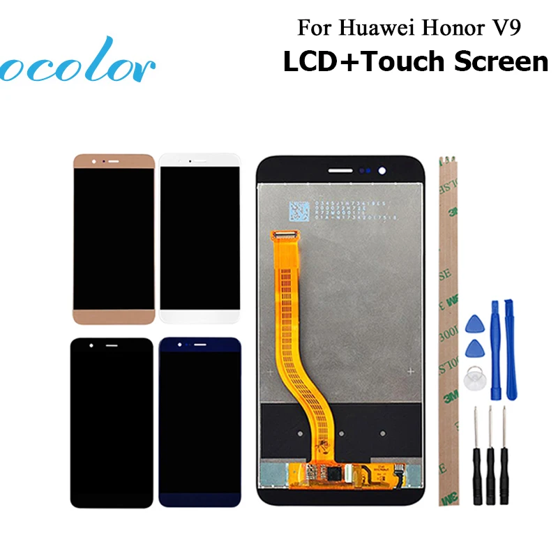 Цветной ЖК-дисплей для Huawei Honor V9 + кодирующий преобразователь сенсорного экрана в