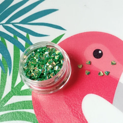 green DIY Bling 3D Алмазная слизи мини красочные бусины разных цветов пенополистирол пенопластовый наполнитель Бисер Блестки поделки - Цвет: green