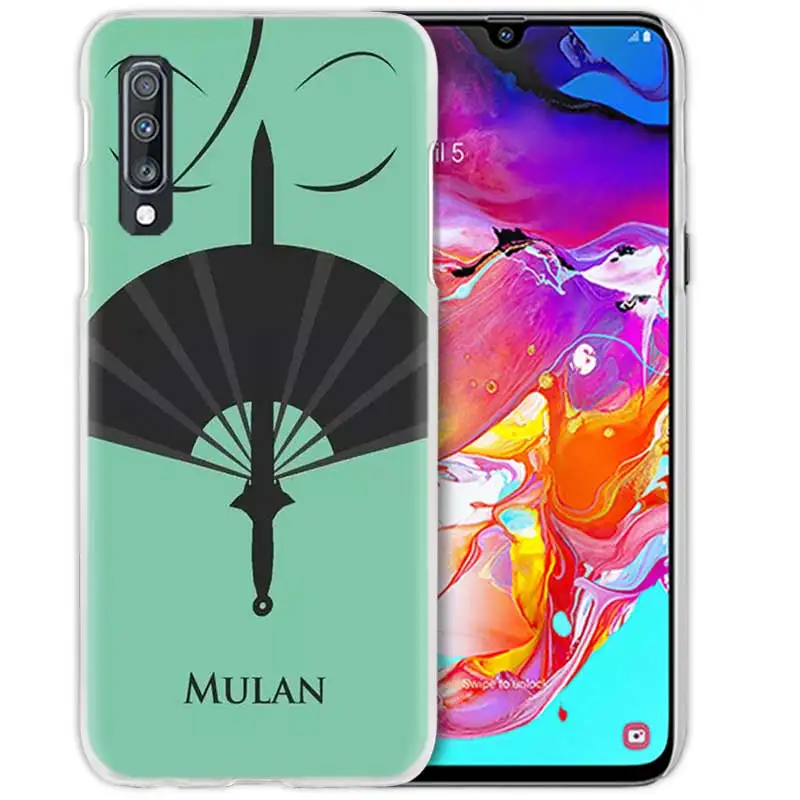 05 Мулан аниме чехол для samsung Galaxy A50 A70 A20e A60 A40 A30 A20 A10 A8 A6 плюс A9 A7 чистой твёрдой ПВХ-Капа чехол для телефона чехол - Цвет: 05
