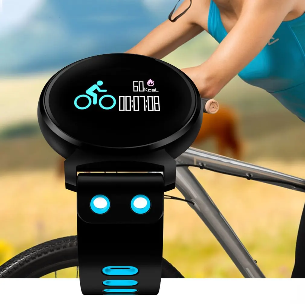 K2 Круглый циферблат шагомер Smart Band приборы для измерения артериального давления