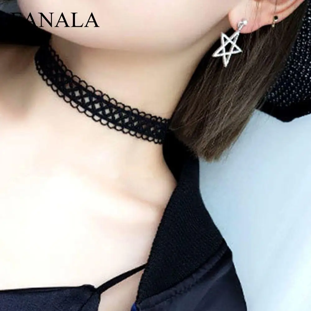 Сексуальные Чокеры Ожерелье Bijoux кружево ключицы для Панк Новые короткие женские