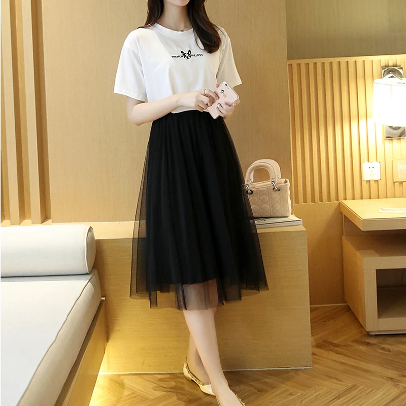 Женская юбка 2017 летняя длинная сетчатая макси фатиновая пачка 3 вида цветов Mujer