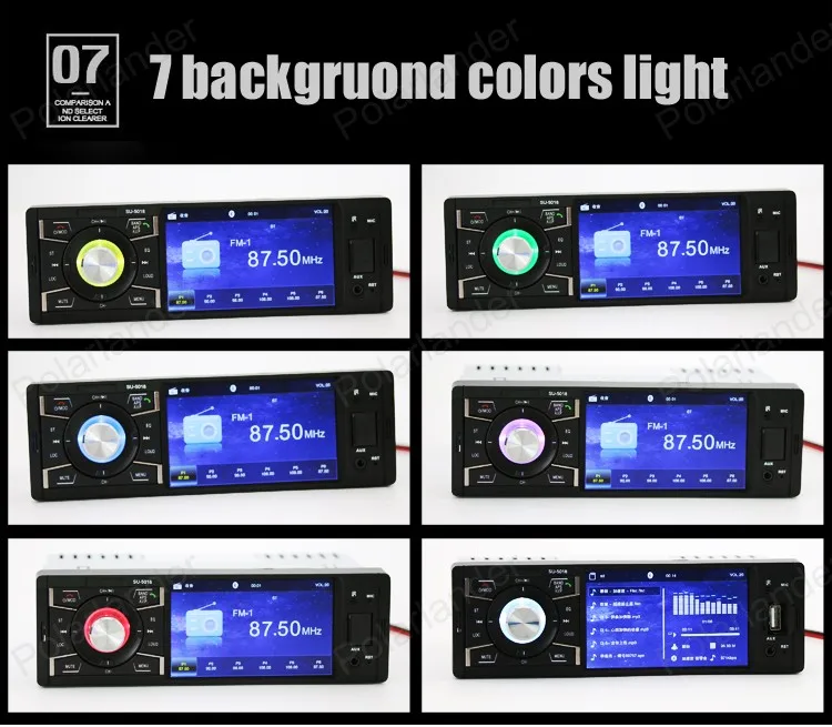 

Car radio video player HD screen 1 din support Bluetooth/FM USB/SD AUX mp5 4 inch stereo