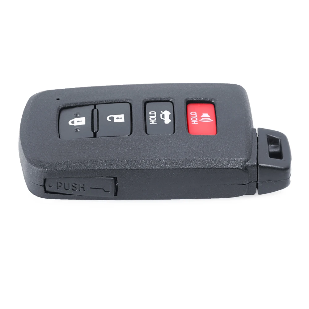 Keyecu умный дистанционный чехол для ключа автомобиля Fob 4 кнопки Toyota Prius C Land Cruiser Tacoma