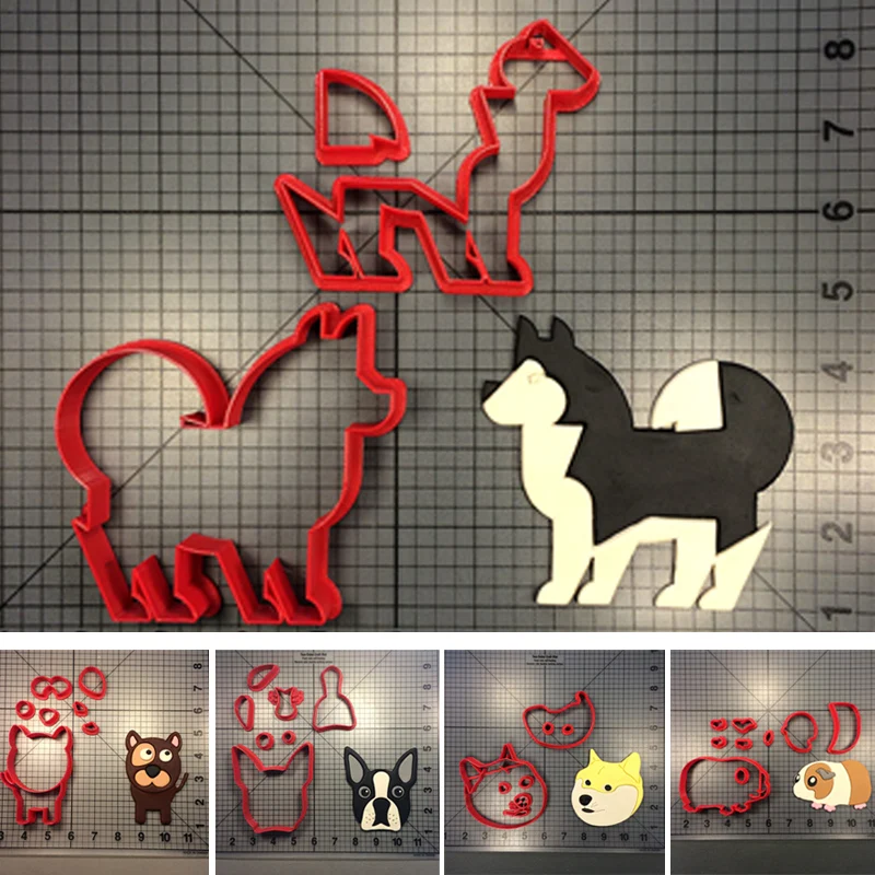 Милая игрушечная Лайка Guine резак для печенья на заказ 3D напечатанная собака Boston