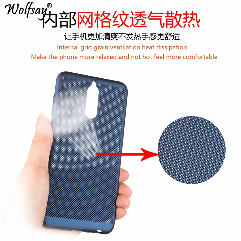 Wolfsay Матовый Жесткий чехол для huawei Maimang 6 ультра-тонкий 360 Полный Proective PC