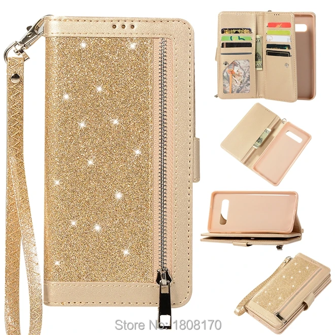C-Ku 9 карт Многофункциональный Bling Бумажник кожаный чехол для samsung Galaxy S10 плюс J330 A5 A7 A6 стенд крышка мешок сумка 1 шт