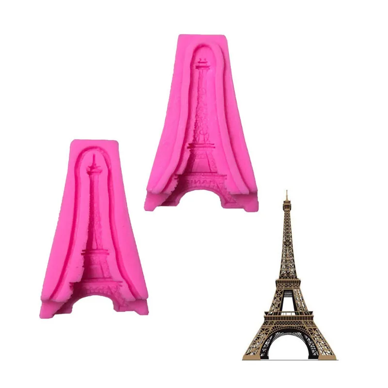 3D Эйфелева башня Париж силиконовая форма для помадки украшение торта/паста