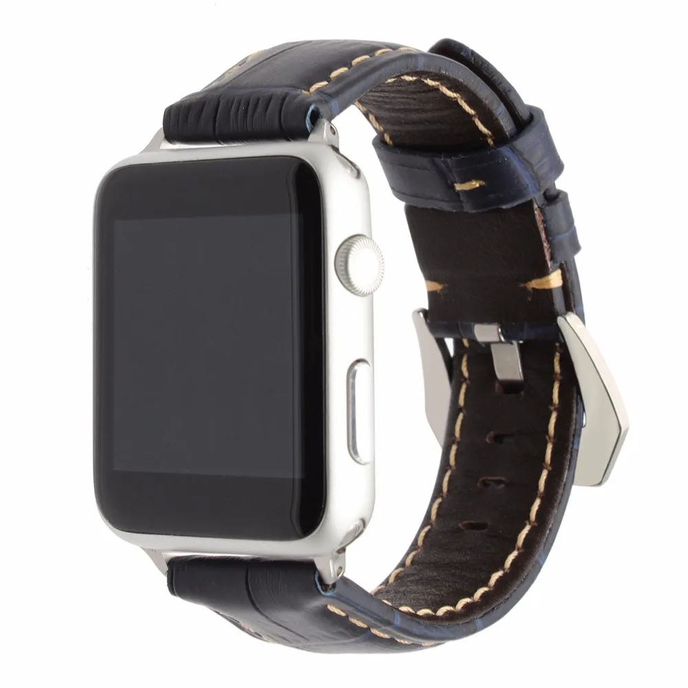 Итальянский ремешок для часов из натуральной кожи + Новый адаптер iWatch Apple Watch 38 мм