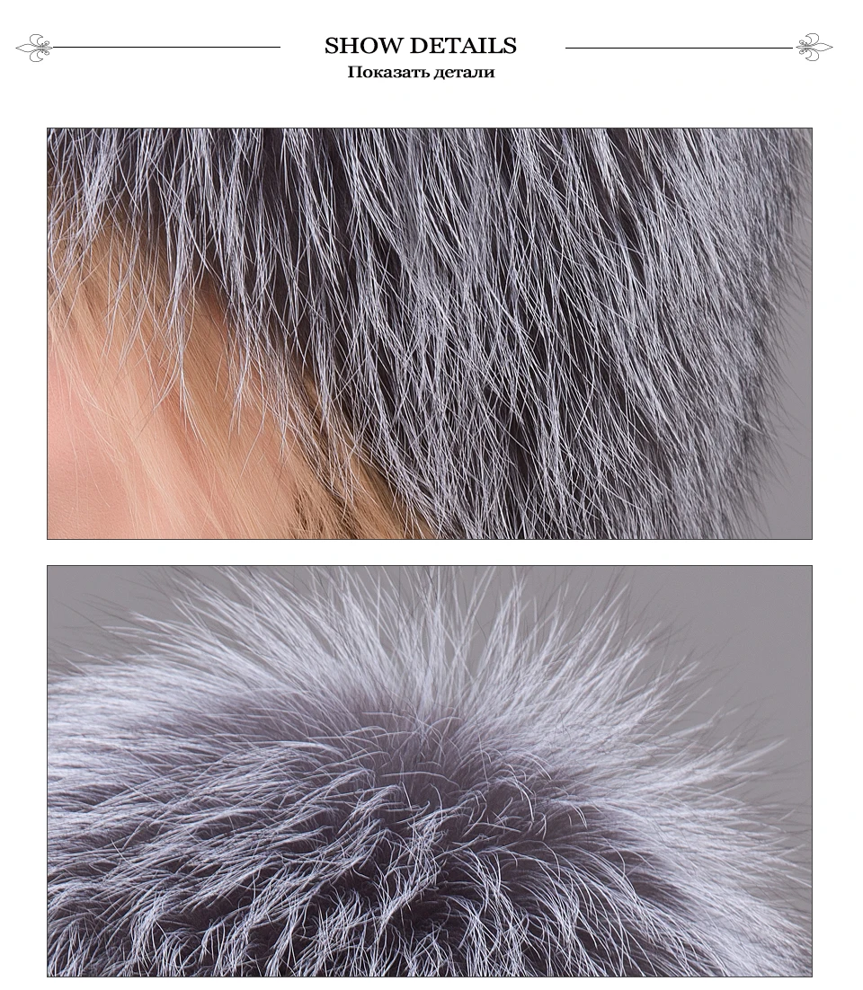 Fanshe Frauen Hut Fuchspelz Hut Weiblichen Ohr Warme Winter Muss Naturliche Silber Fuchspelz Frauen Winter Hut Gestrickte