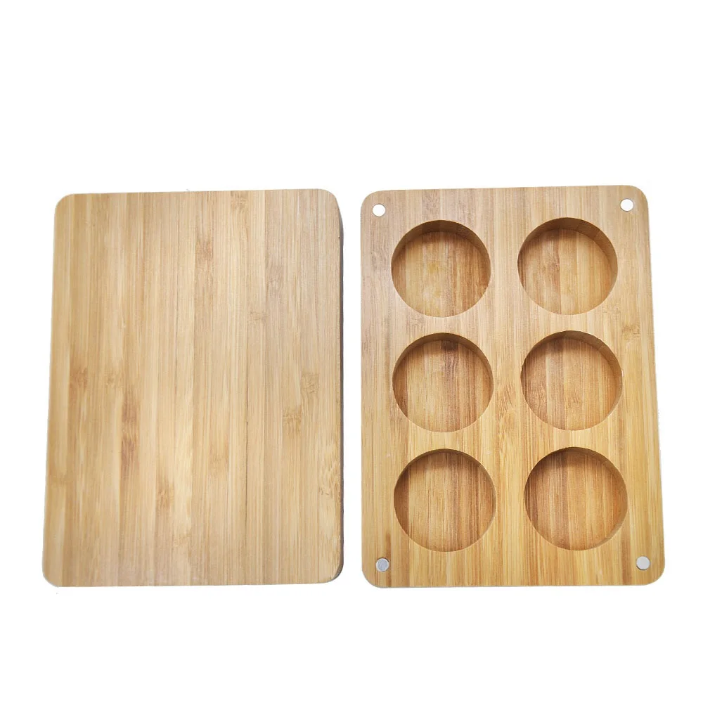 HORNET много отсеков бамбуковый силиконовый набор для хранения 6 шт. 8 мл воск