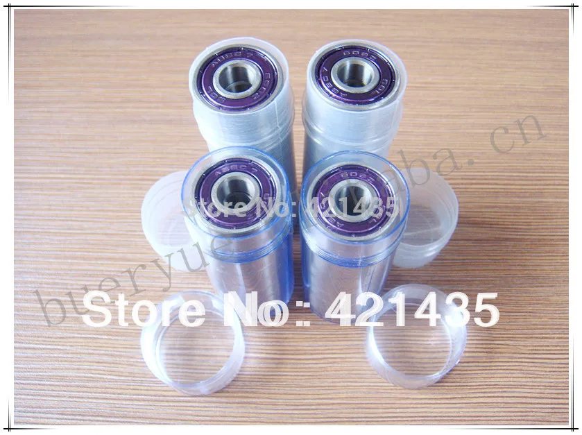74L-23 Free shipping Skate bearing skate part 608 ZZ high precision ABEC-7 longboard inline purple double shield | Спорт и