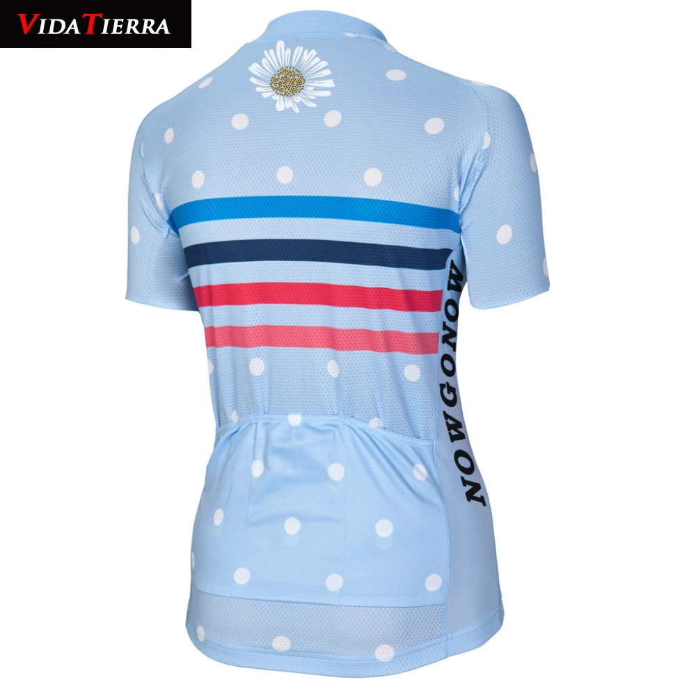 Женская велосипедная майка Синяя одежда с милым цветочным принтом 2019|Майки для