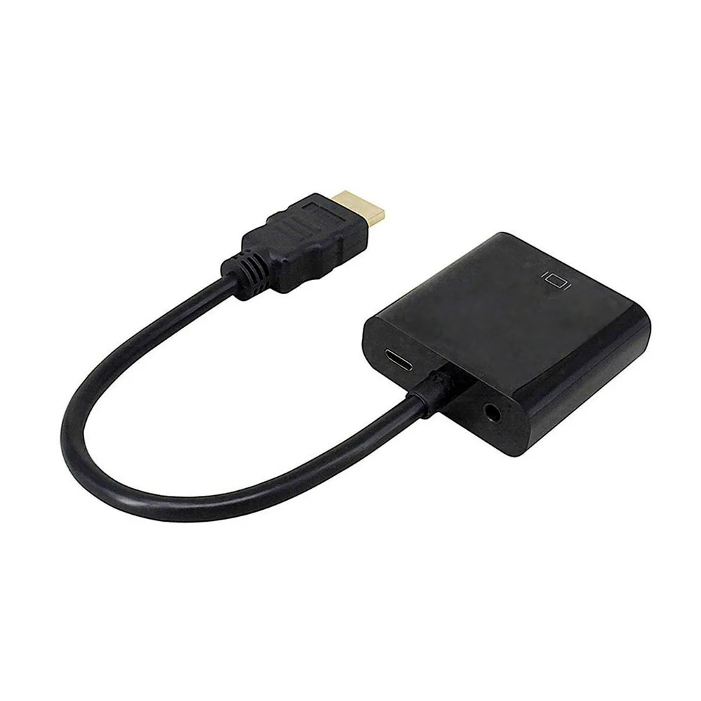1080P HDMI в VGA адаптер конвертер с USB питания 3 5 мм аудио кабель для HDTV PC ноутбук