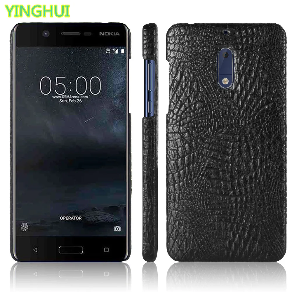 Чехол для Nokia 5 чехол TA-1008 TA-1030 телефона роскошный защитный из крокодиловой кожи |