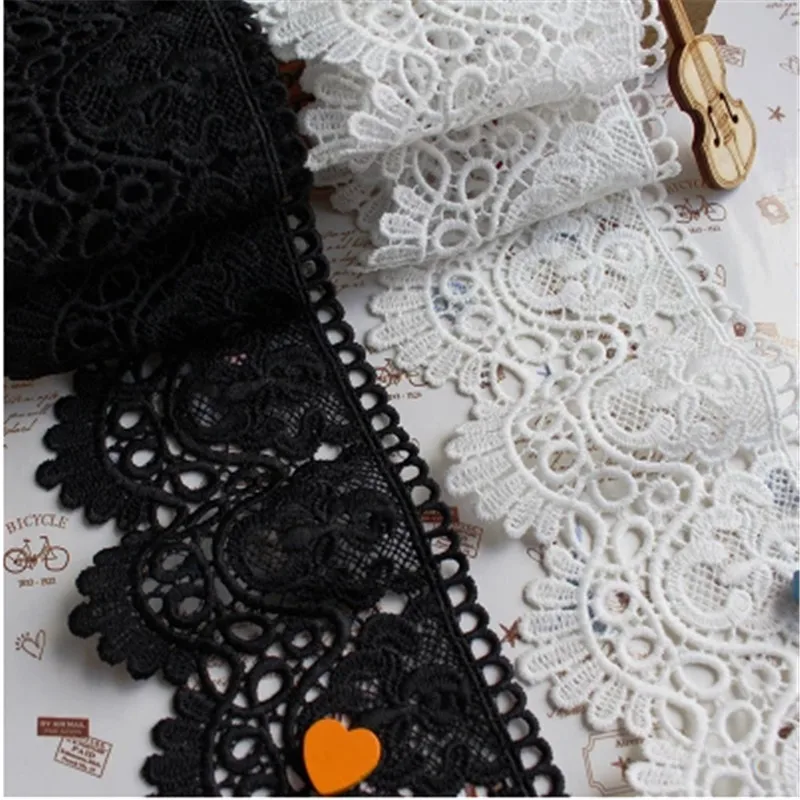 Sweater Hem Lace Dress Accessories Cotton Hollow Water Soluble Trim Clothes Skirt Decoration Milk Fabric | Дом и сад