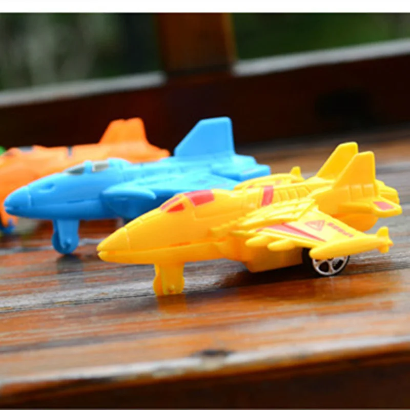 12 шт./лот детские игрушки самолет автобус автомобиль мотоцикл модель полицейской