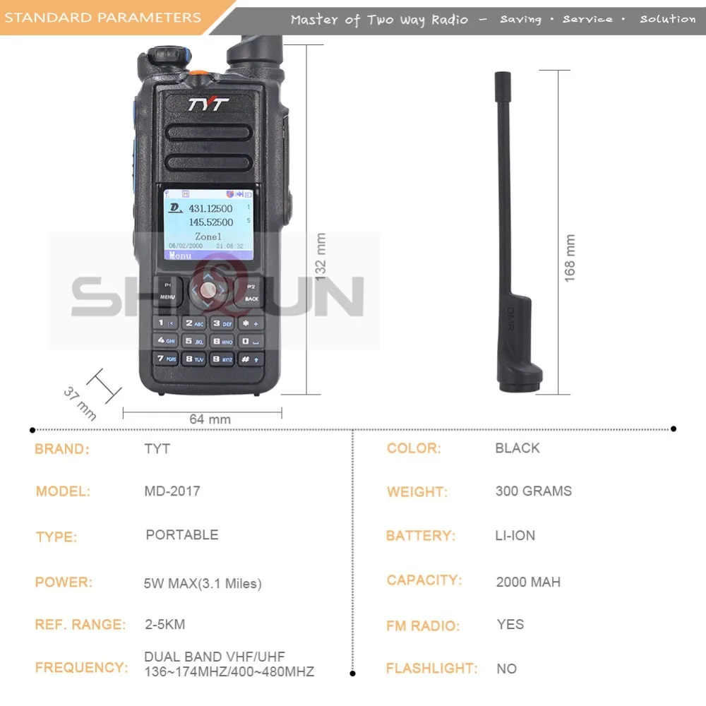 TYT DMR радио IP67 Wateroroof Dual Band иди и болтай Walkie Talkie “иди и MD- лучше, чем Baofeng DMR DM-8HX DM-5R DM-5R плюс gps радио IP67 DMR