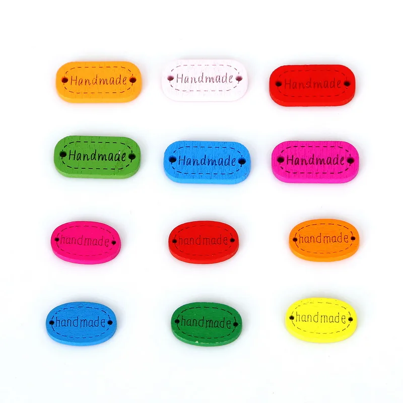 50 шт. деревянные пуговицы с двумя отверстиями 19 х1 2/24 х12 мм|wooden buttons scrapbooking|buttons