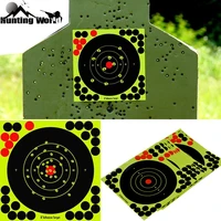 hunting 8 reactive splatter self adhesive target stickers fluorescent yellow shooting practice stickers for airsoft gun rifle