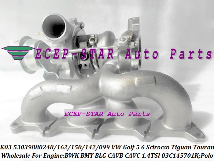 Турбо K03 53039700162 53039880248 53039880162 турбонагнетатель для автомобилей Фольксваген Гольф 5