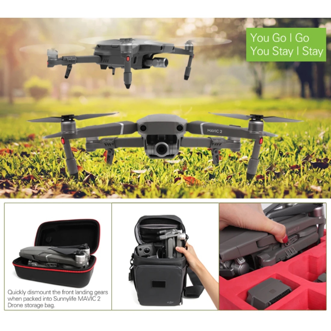 Складной Hightened увеличение шасси ног табурет дети стабилизаторы для DJI MAVIC 2 PRO/MAVIC 2 ZOOM в сложенном виде с дроном