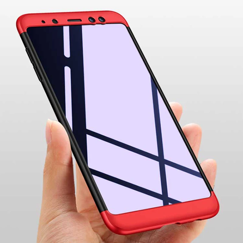 A8 + чехол для Samsung galaxy Plus a8 задняя крышка 3 в 1 PC полная защита Чехлы Galaxy 2018 A5 A7 |