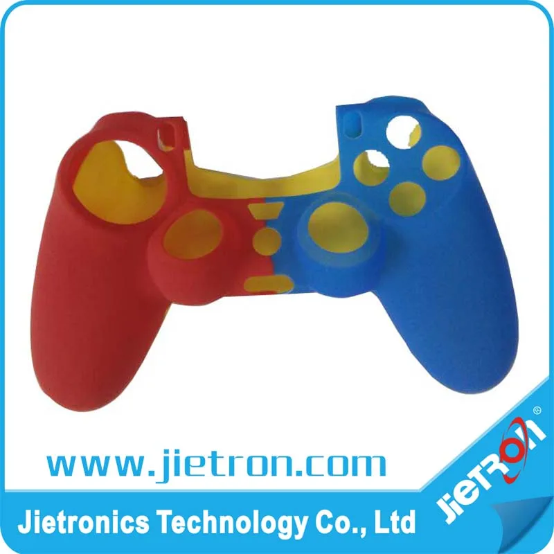 2019 новый дизайн смешанных цветов силиконовый чехол для PS4 контроллера с фабрики