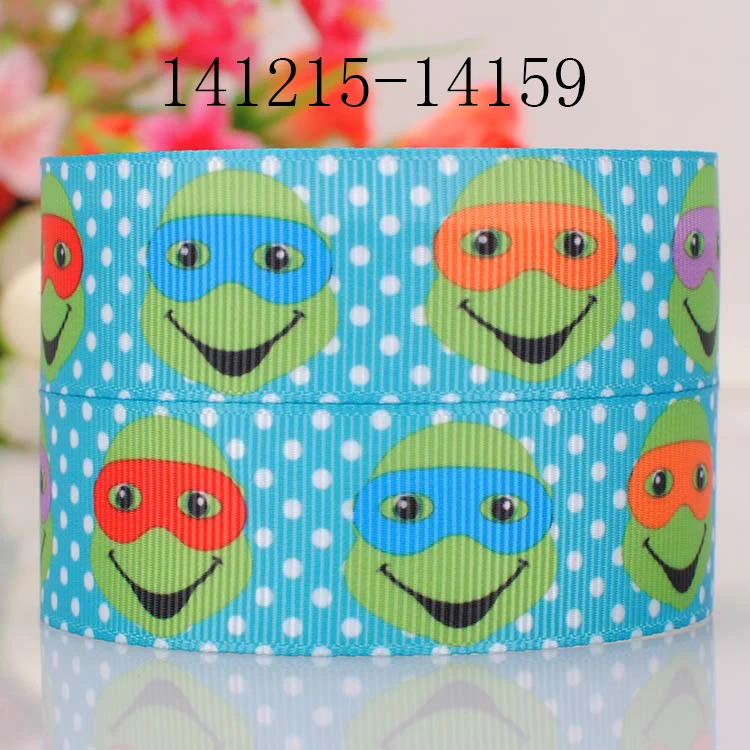 10yards-different sizes-lively Japanese cartoon ribbon printed Grosgrain ribbon DIY - Color: 141215-14159