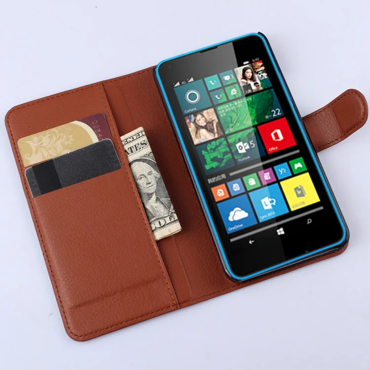 Роскошный кожаный чехол-бумажник с откидной крышкой для Microsoft Lumia 640 Lte Dual SIM чехол