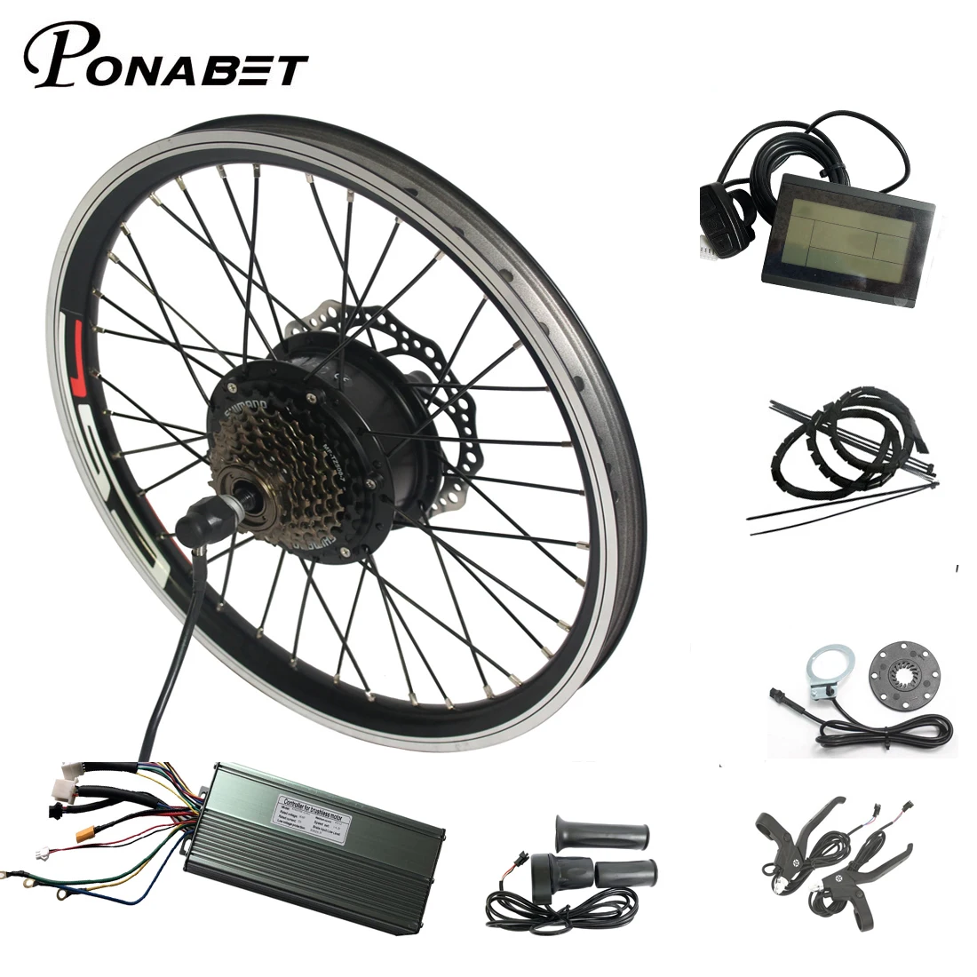 Комплект для переоборудования электрического велосипеда Ponabet 500 Вт комплект