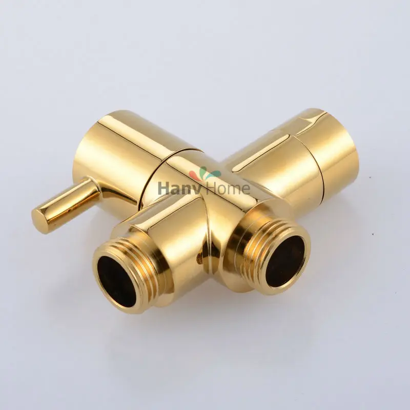 Латунный Т-образный регулирующий клапан Golden G1/2 &quotдля ручной душевой лейки биде |
