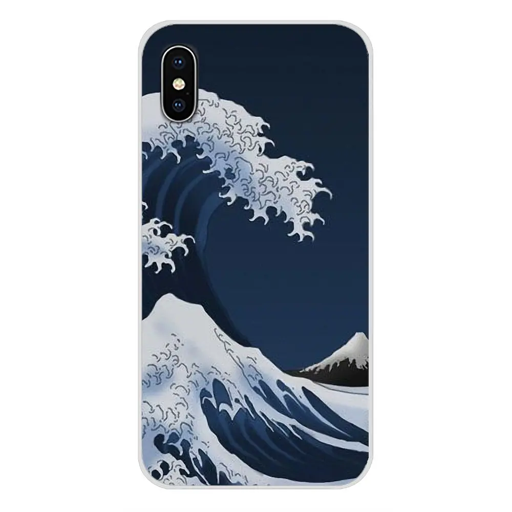 Wave Art японские зеленые аксессуары чехлы для телефонов Чехлы Samsung Galaxy J1 J2 J3 J4 J5 J6 J7 J8