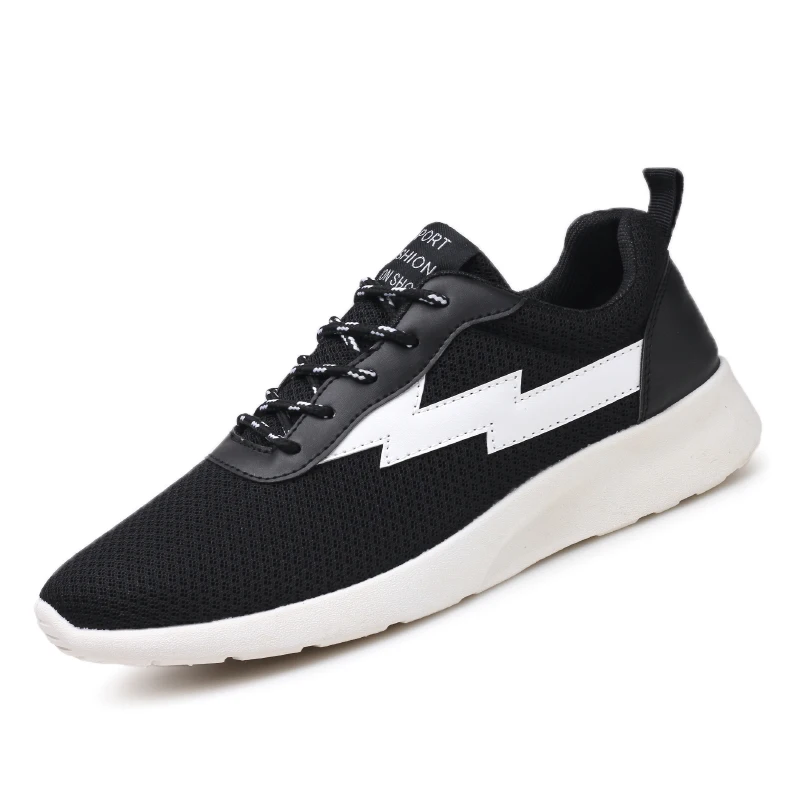 2017 Top Quality Mesh Lace Up Old School Fashion Casual Shoes Colorful Lightning Storm Pattern Men's Street Revenge | Обувь