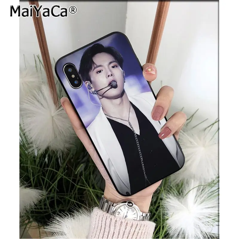 Мягкий черный чехол для телефона MaiYaCa KOPO MONSTA X из ТПУ Apple iPhone 8 7 6 6S Plus XS MAX 5 5S SE XR |