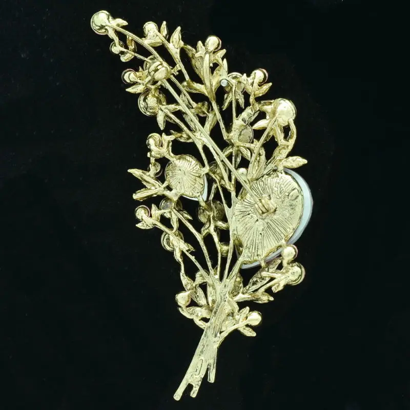 Женские Ювелирные изделия Винтажный Зеленый цветочный цветок брошка брошь