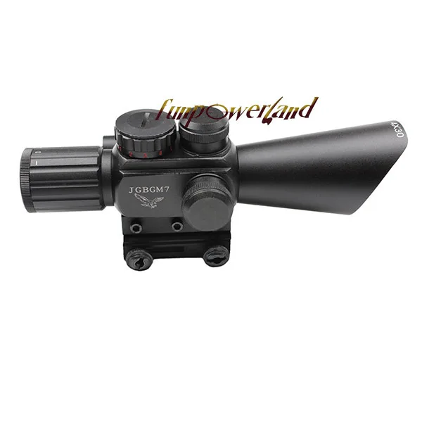 Компактный M7 4x30 прицел красный зеленый Mil-Dot Сетка с сторона придает лазерный